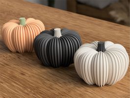 Halloween Kürbis Deko für LED-Teelicht, 3D-Druck, modern