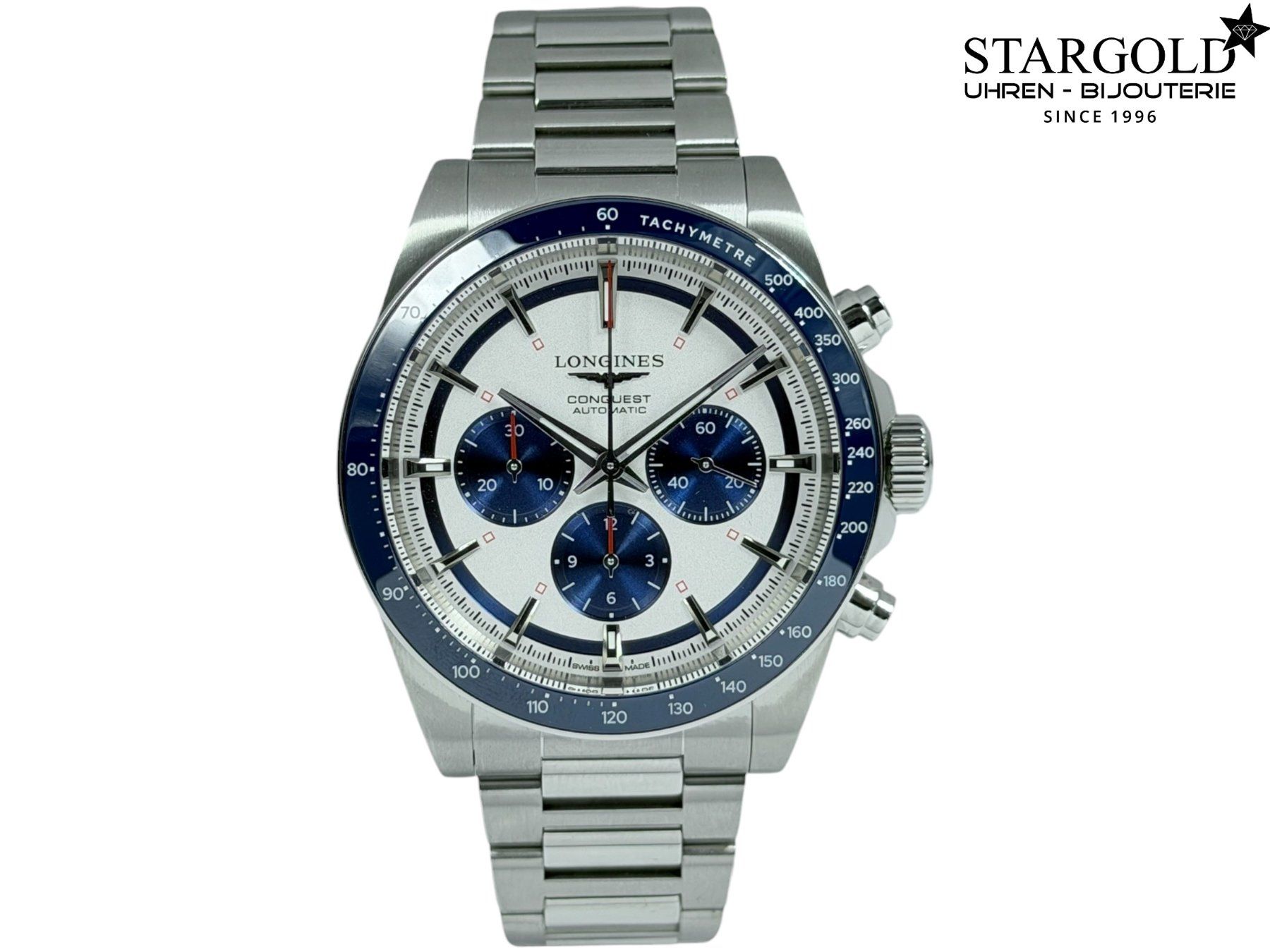 Longines Orologi: Longines Conquest Chronograph -  L3.835.4.98.6 – Usato da Zürich venduto da Stargold-Uhren