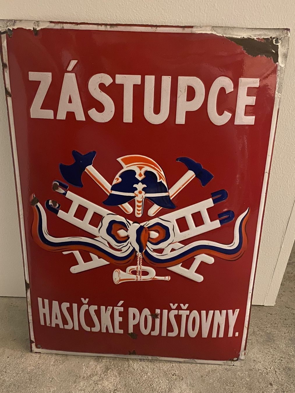Schilder: Magnifique plaque émaillée ancienne Pompier bombée! – Gebraucht aus Cossonay-Ville von Jeromek 5
