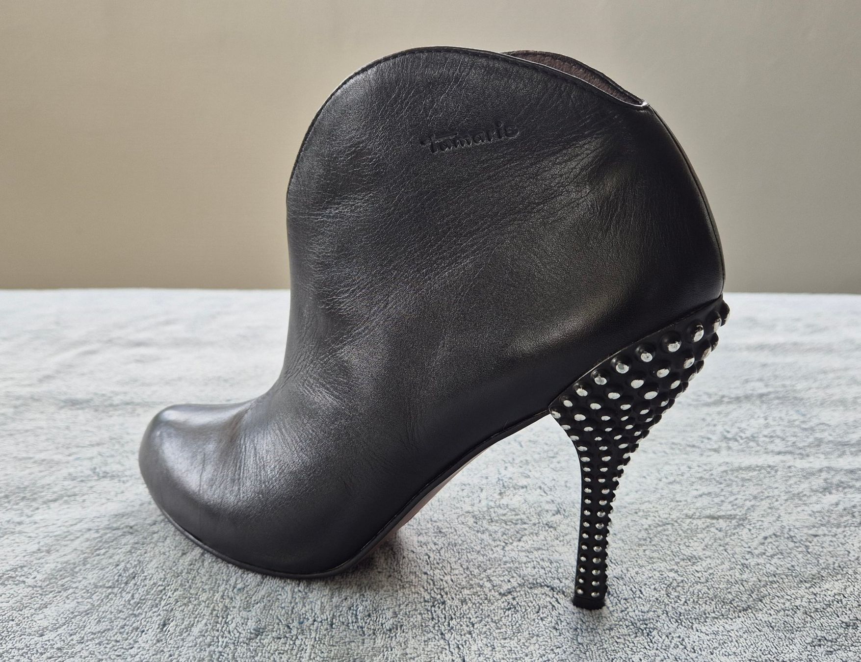 Tamaris Damenschuhe: Tamaris High Heel Lederstiefelette Gr. 41 – Gebraucht aus Schlatt TG von Pfusi3