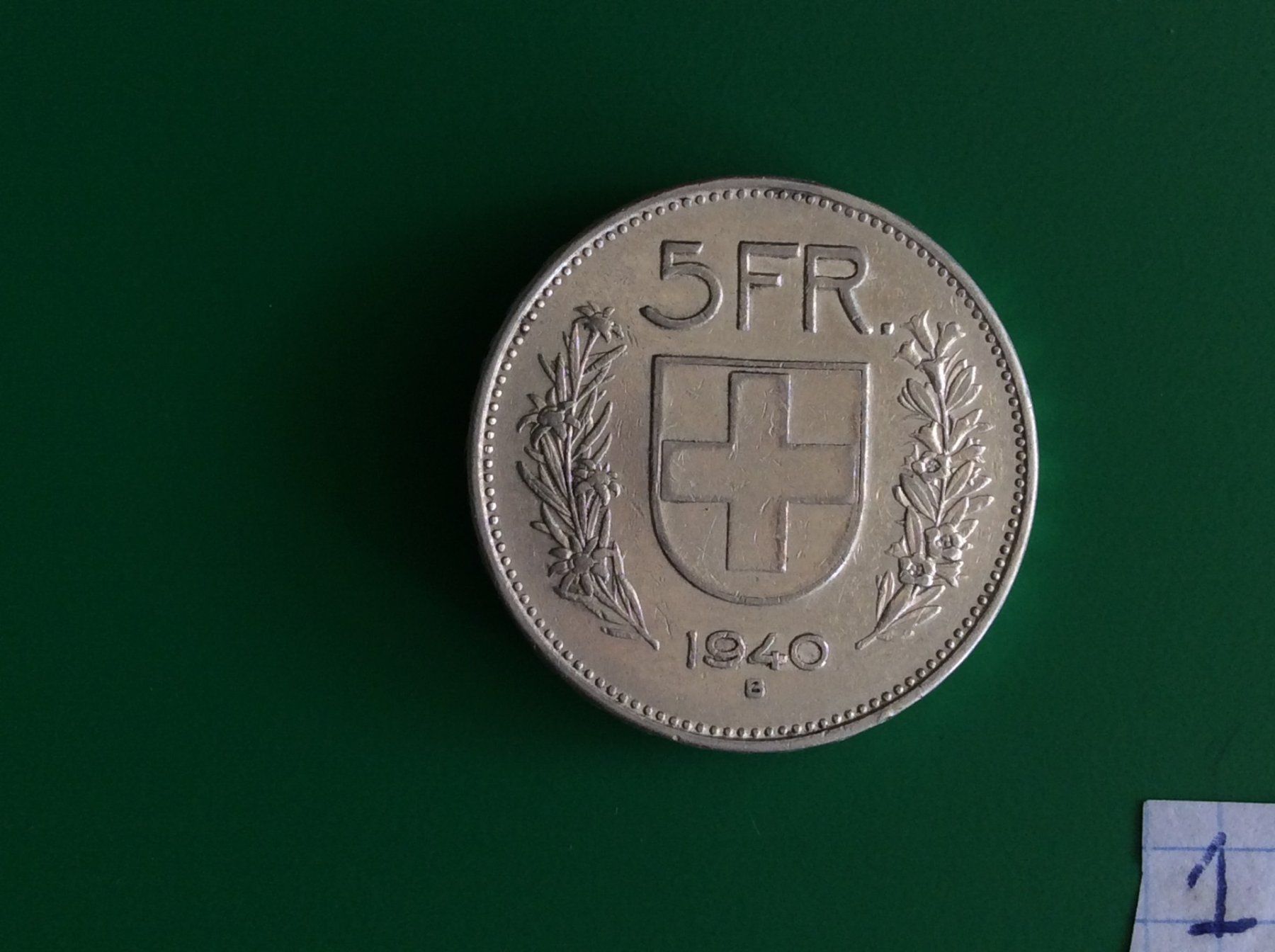 Toutes les monnaies: 5 francs  1940  Belle – D'occasion à Genève par pie_fh2d