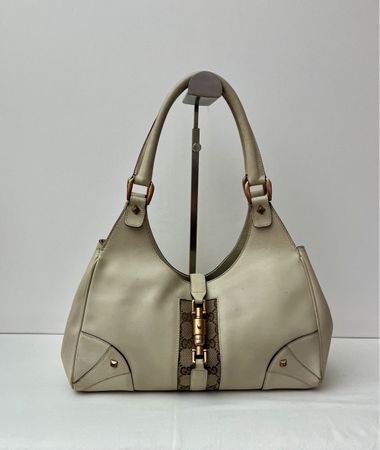 Gucci Jackie Bag Beige, Canvas, Vintage!