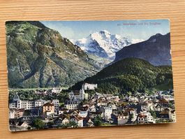 Interlaken und die Jungfrau - AK ohne Briefmarke