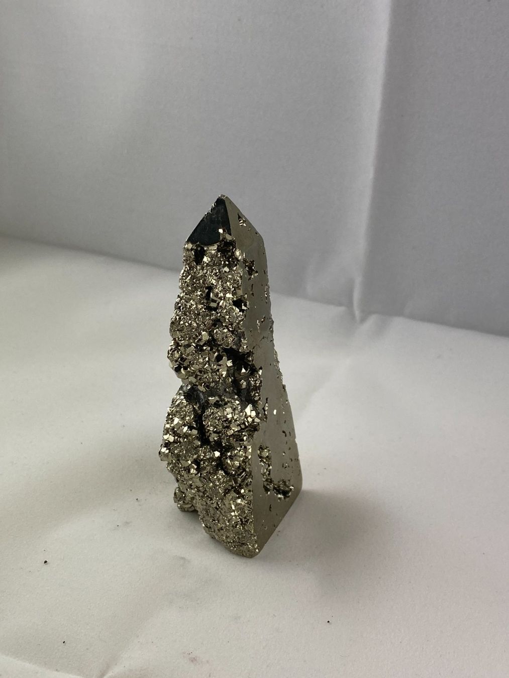 Minerali & Pietre curative: Pyrit Spitze 3cm 3.4cm 9.4cm 228g – Usato da Schinznach Bad venduto da Prosperos 5