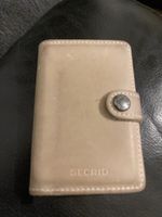 Portefeuille Secrid, cuir, beige, bon éta