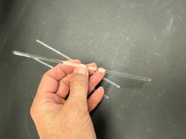Glas-Rührstäbe 4 x 200 mm, rundgeschmolzene Enden, 3 Stück