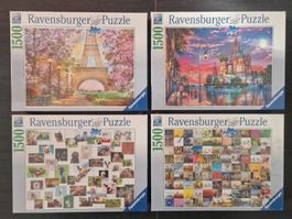 4 x Ravensburger Premium Puzzle 1500