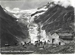 Alp Glüm Palügletscher RhB Bahnstempel