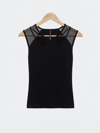 Top noir Karen Millen, taille 36 - must have pour l'été!
