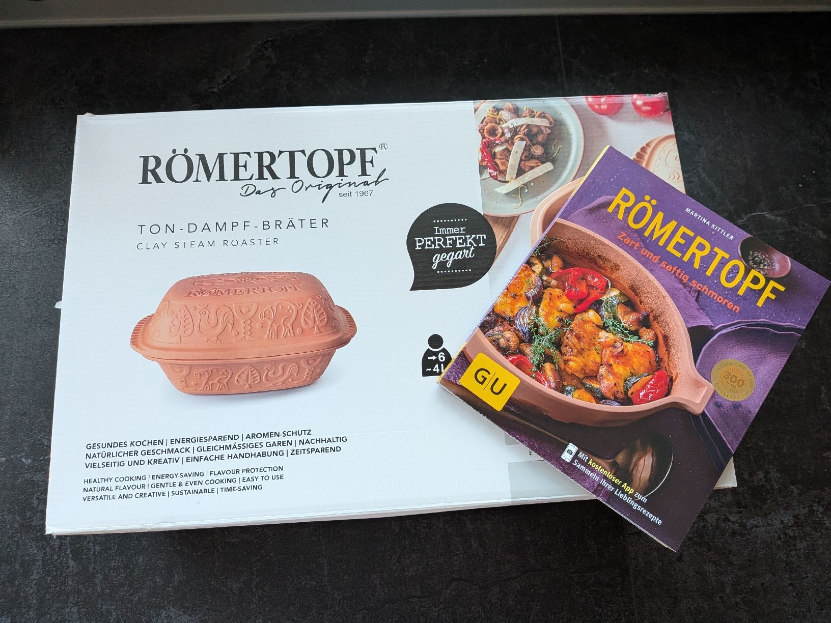 Töpfe: NEU Orginal Römertopf inkl. Kochbuch – Neu und originalverpackt aus Ebnat-Kappel von Fini1000