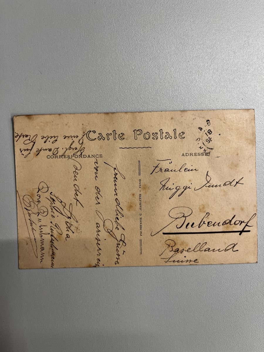 Cartoline postali: Alte Ansichtskarte Paris. Ca. 1900 (nicht klar) – Usato da Muttenz venduto da Totkel 1