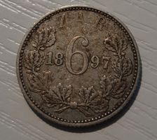 SILBER / 6 Pence / Zuid Afrik. Repub. / 1897