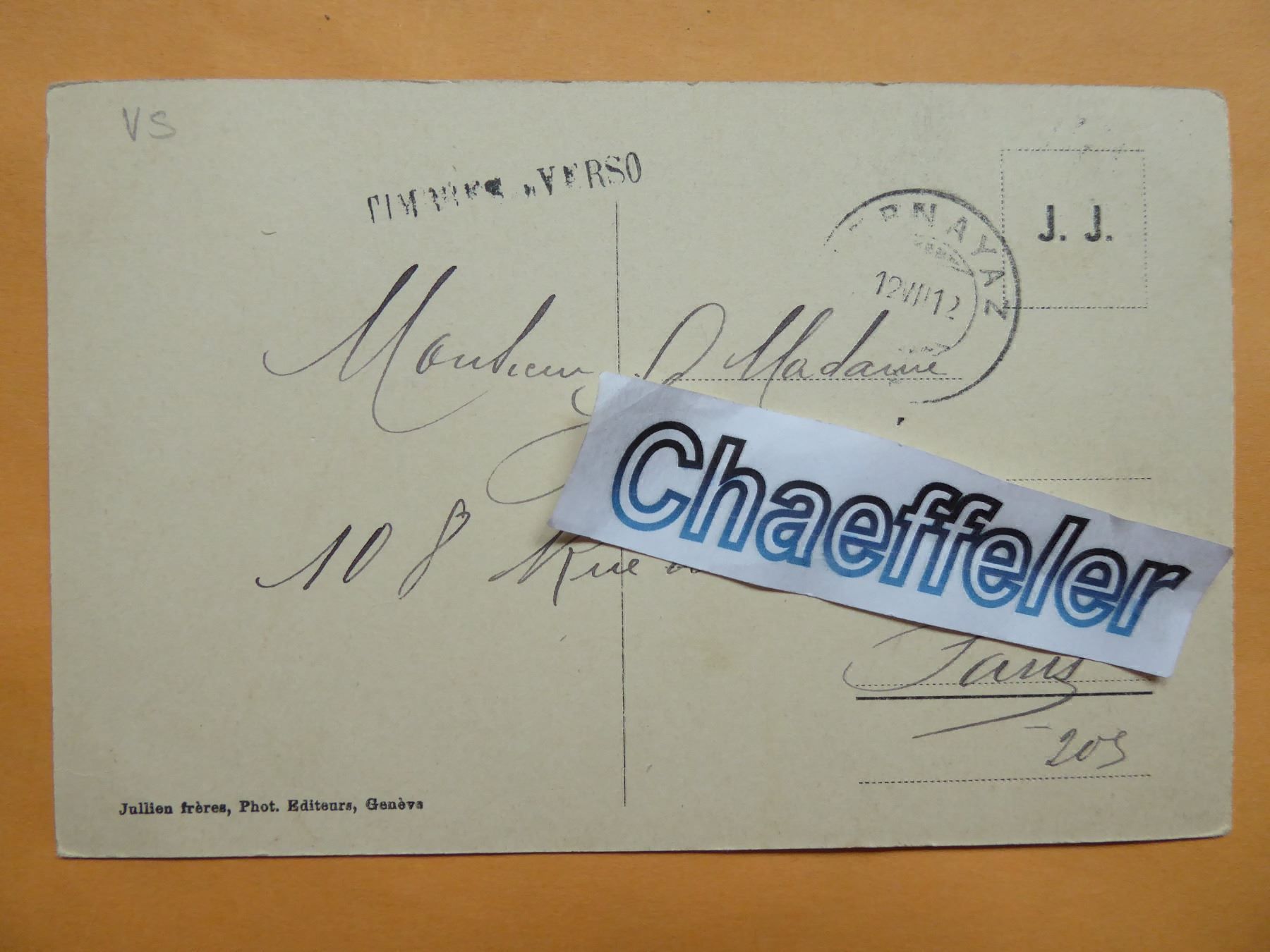 Cartoline postali: 1912  J.J 5193 Gorges du Trient – Usato da Zürich venduto da Chaeffeler 1