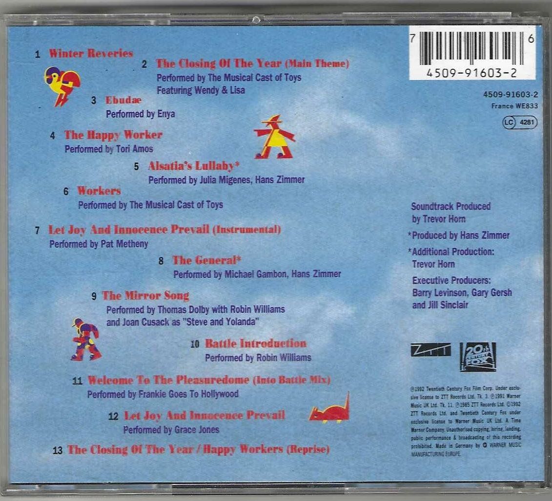 CD: Hans Zimmer - Toys – Usato da Genève venduto da CDLPBookS 1