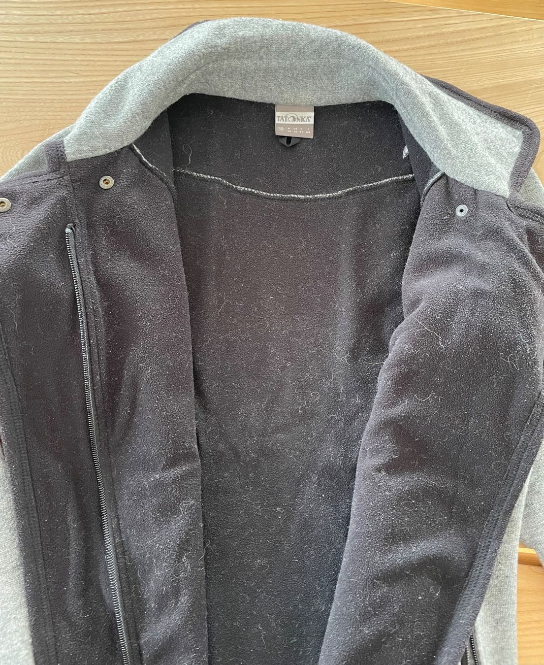 Tatonka Giacche: Tatonka Strickfleece-Jacke mit Wolle, Gr. 38, windabweisend – Usato da Bichwil venduto da loft204 7
