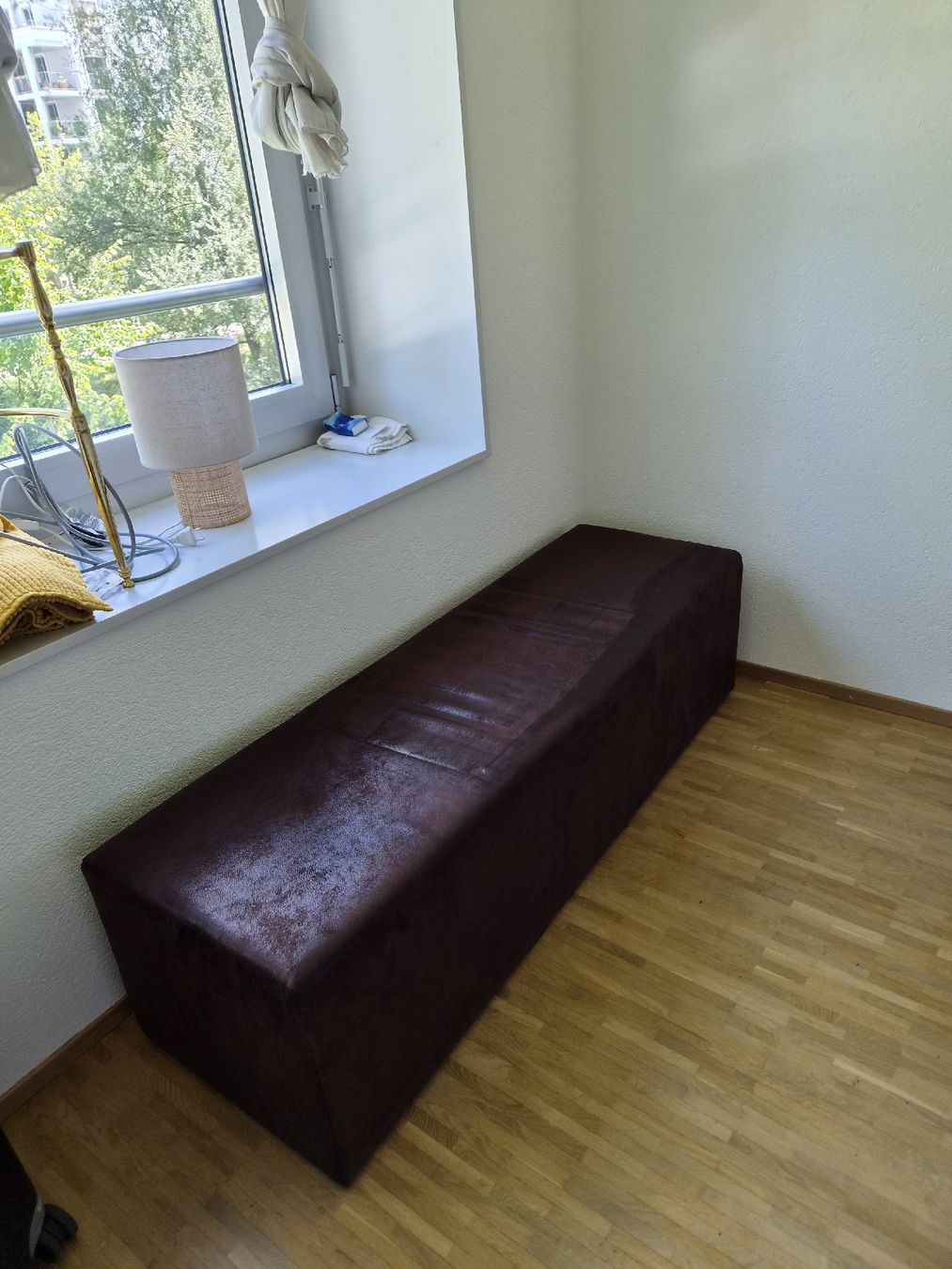 Panchine: Sitzbank braun Kunstleder gebraucht – Usato da Zürich venduto da supermanfred4955 3
