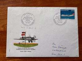Flugbrief CH mit 2 Ankunftsstempel 1972  (R210)