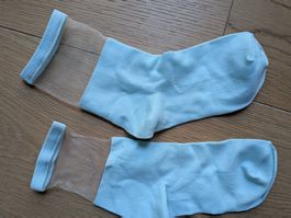 Japanese socks, gr. 36-38, light turquoise and Lila
