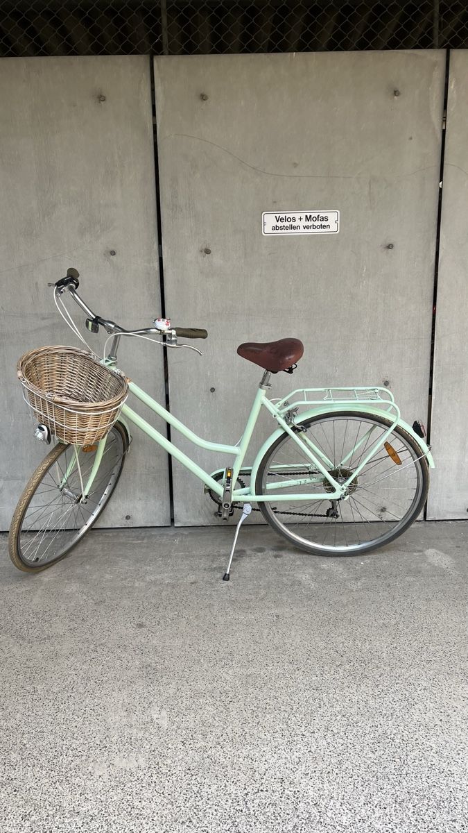 Biciclette: Damenvelo Mintgrün mit Korb – Usato da Liestal venduto da Tschopp77
