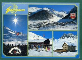 Samnaun im Unter-Engadin, 4 Ansichten, 1993, gelaufen