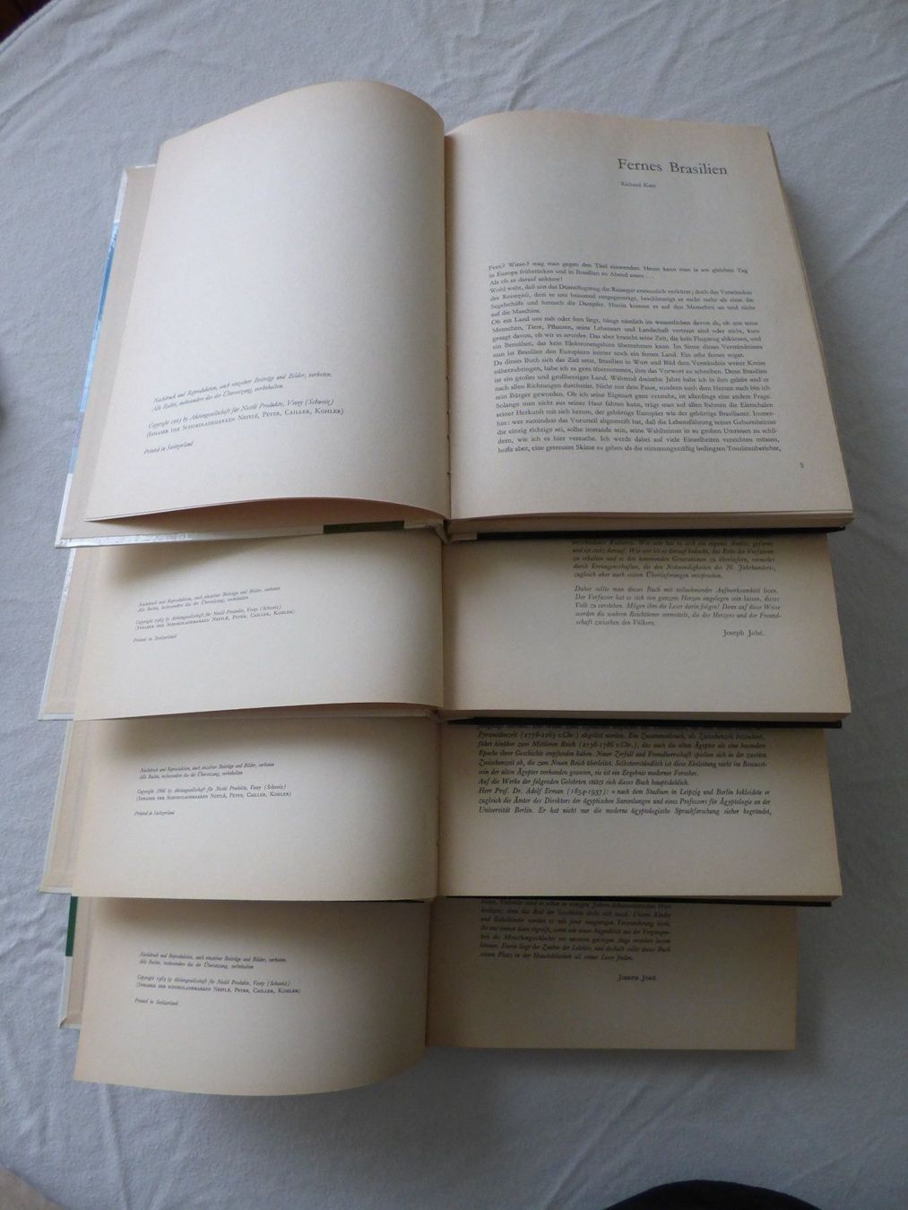 Bücher: 4  alte Bildbände ("Nestlé" Verlag) – Gebraucht aus Zürich von Goulliver 4