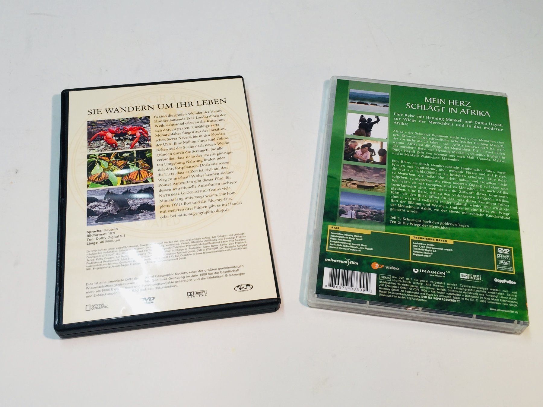 Tutti i DVDs: 2 x DVD Tiere & Afrika – Usato da Schaffhausen venduto da sparzone 1