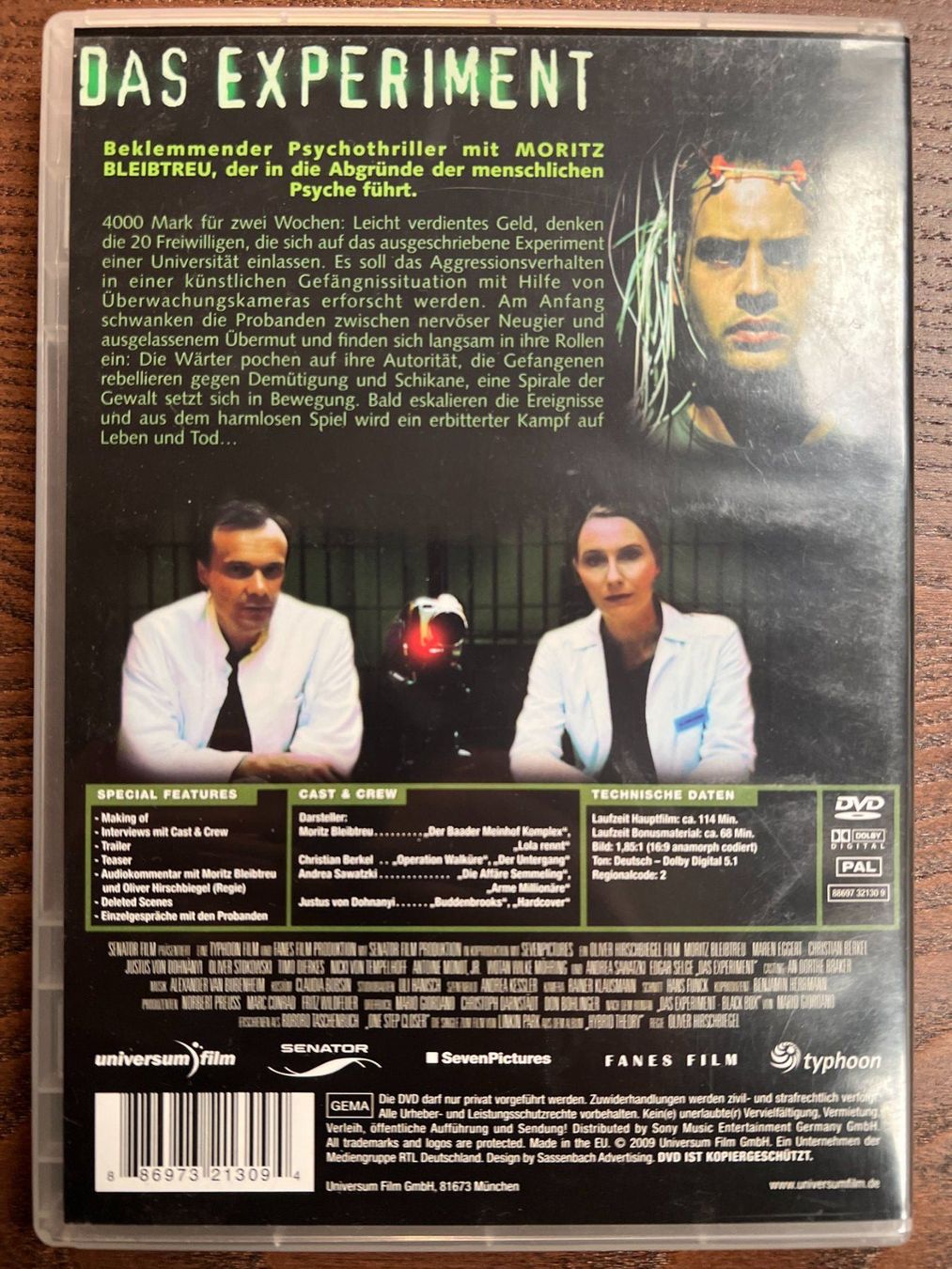 Tous les DVDs: Das Experiment – D'occasion à Zürich par FilmFreunde 1