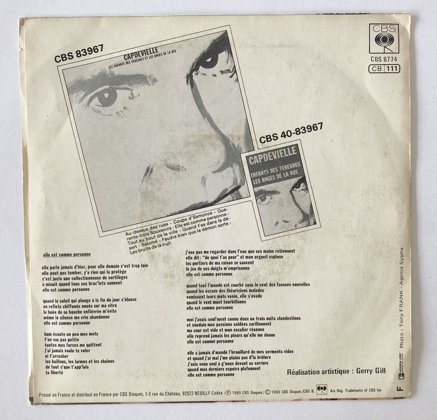 Dischi in vinile: JEAN-PATRICK CAPDEVIELLE - ELLE EST COMME PERSONNE – Usato da Bottens venduto da hotter-than-hell 1