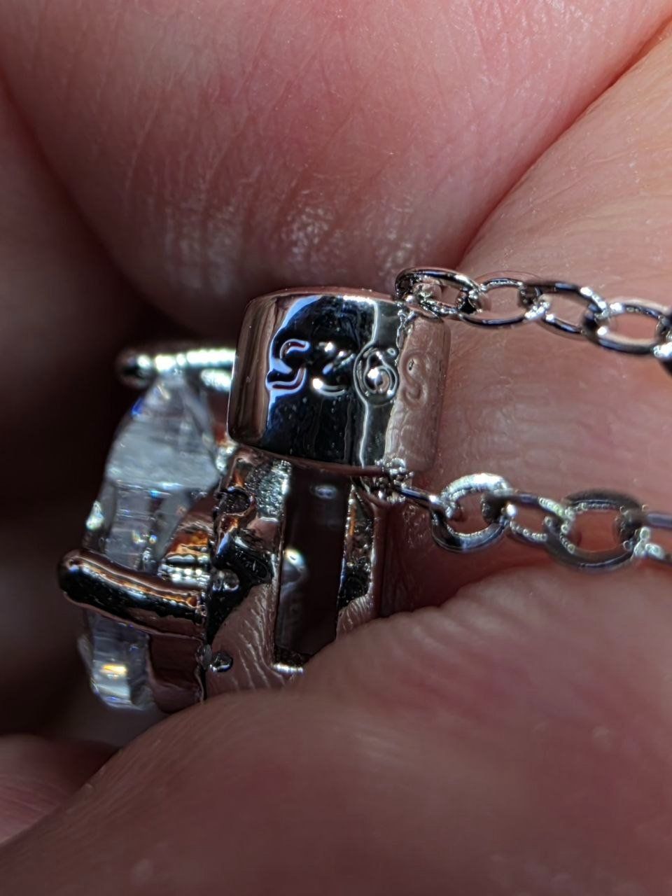 Catenine: Collier argent avec zircons – Nuovo e nell'imballaggio originale da Reconvilier venduto da Tsma67 8