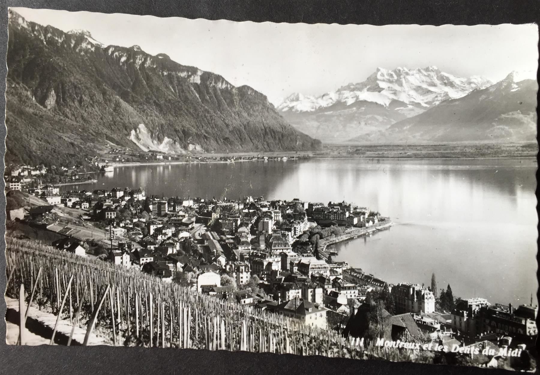 Ansichtskarten: MONTREUX et les Dent du Midi – Gebraucht aus Jona von philajona