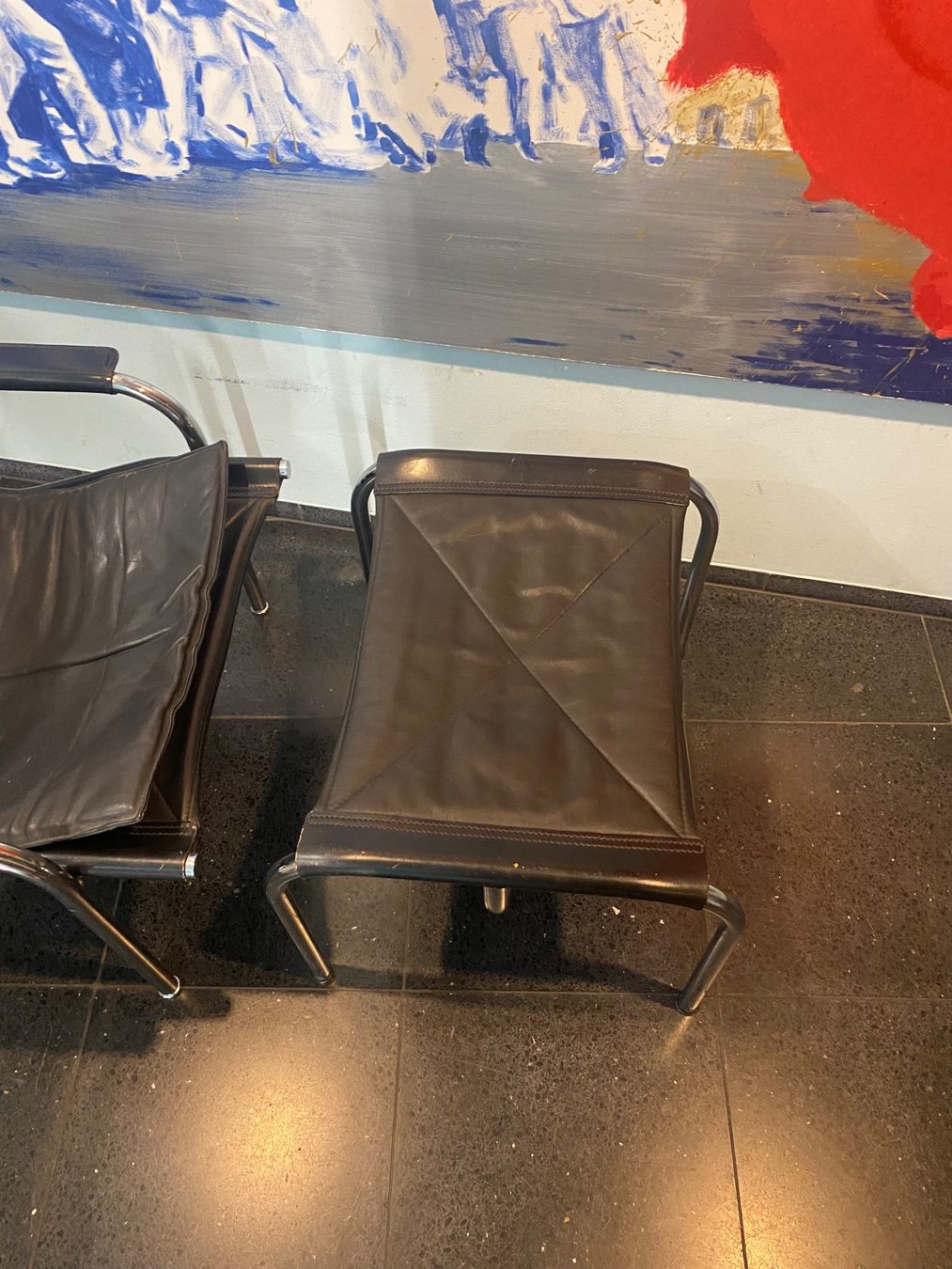 Strässle Poltrone: Eichenberger Hochlehner Sessel + Ottomane Strässle CH Design – Usato da solothurn venduto da soko75 6