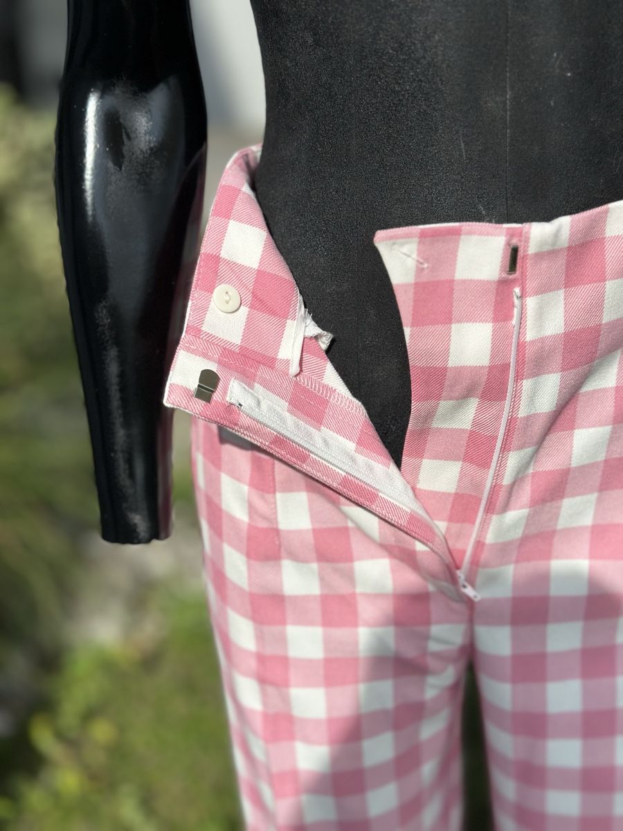 Zara Pantaloni: Pink Gingham High-Waisted Zara Pants, Size M – Nuovo (secondo la descrizione) da Zufikon venduto da Modestil365 5