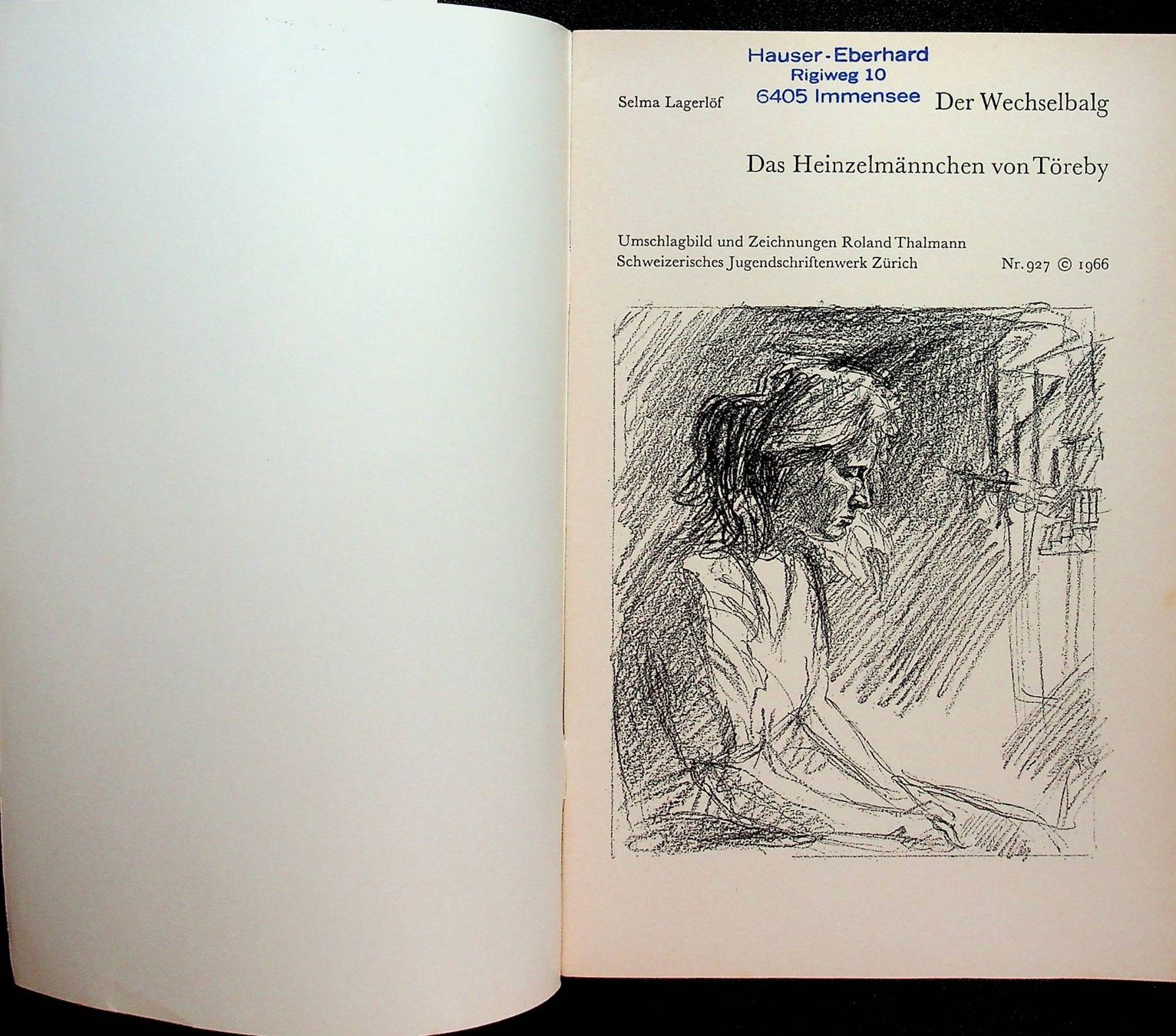 Libri: SJW 927 Selma Lagerlöf Der Wechselbalg EA 1966 – Usato da Reitnau venduto da Zaomir 4