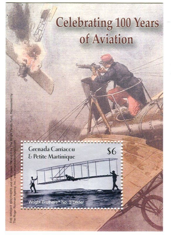 Alle Briefmarken: Block "Flugzeuge". Grenada – Neu und originalverpackt aus Basel von Butsch5