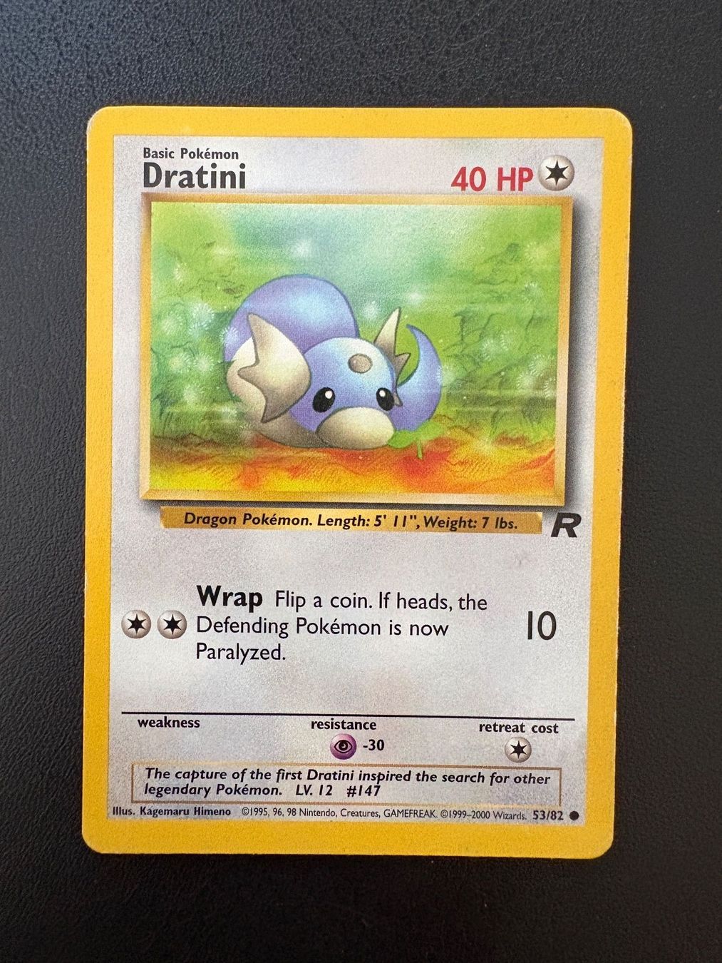 Pokémon Sammelbilder & Trading cards: Dratini 53/82 – TR Team Rocket EN – Gebraucht aus Davos Dorf von WadaDex