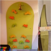 Krippenkletterwand für Kinder mit Fallschutzmatte und Glocke