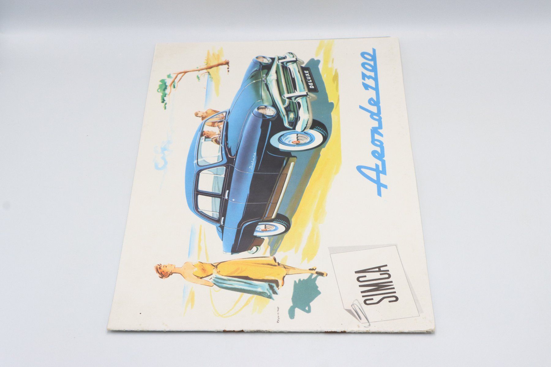 Simca Documents: Simca Aronde 1300 1956 Prospekt – D'occasion à Bühl b.Aarberg par Collectorpassions 9