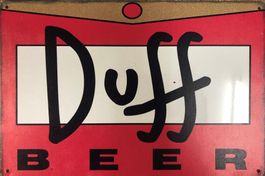 Duff Beer Blechschild Bier Simpsons Sign Homer Springfield