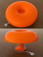 Artemide Nessino Tischlampe Orange Giancarlo Mattioli Design