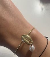 Armband Muschel & Perle 🐚 Sommer Schmuck Accessoire