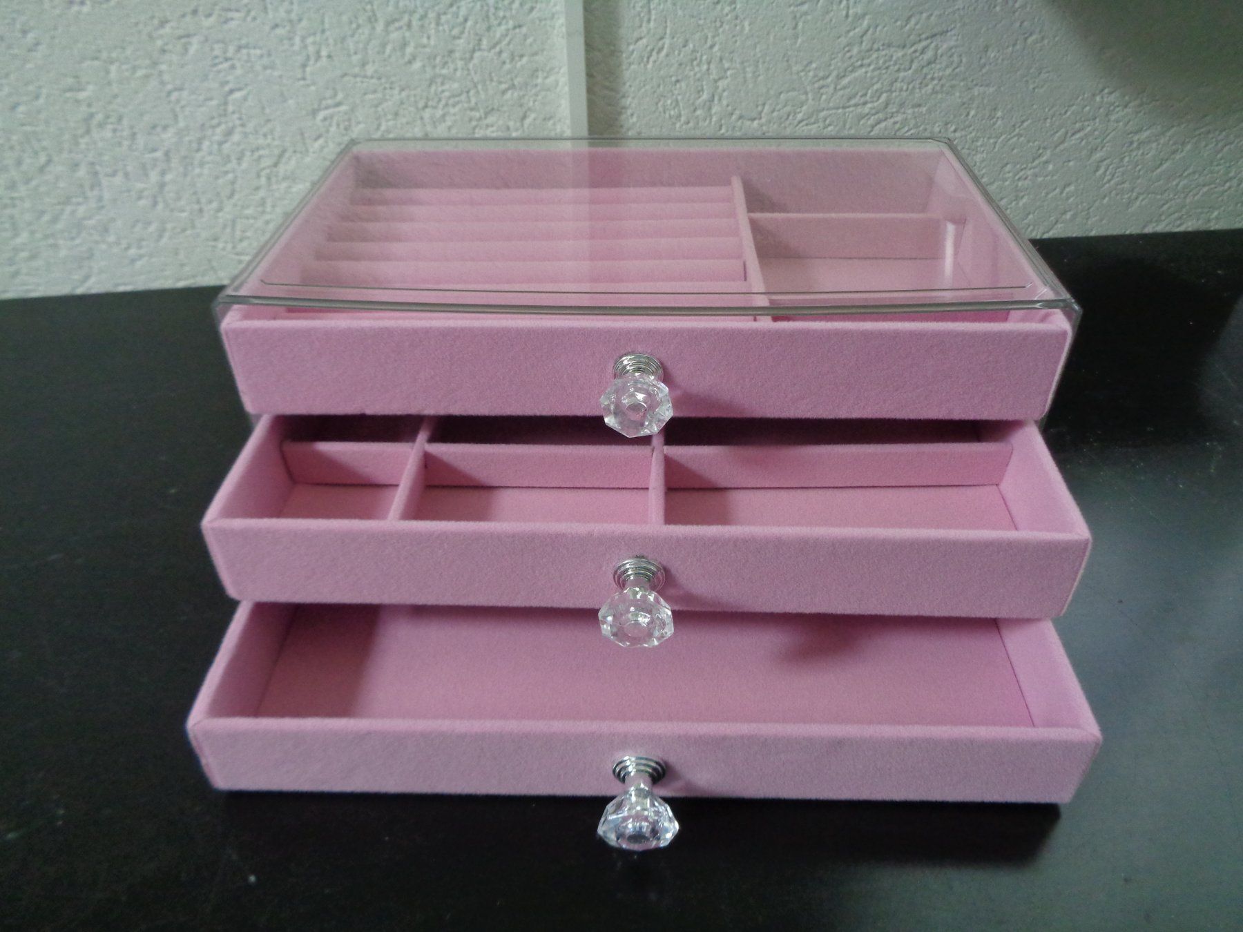 Portagioie: Schmuck Box mit 3 Schubladen (rosa) – Nuovo e nell'imballaggio originale da Langenbruck venduto da Gumsi 2