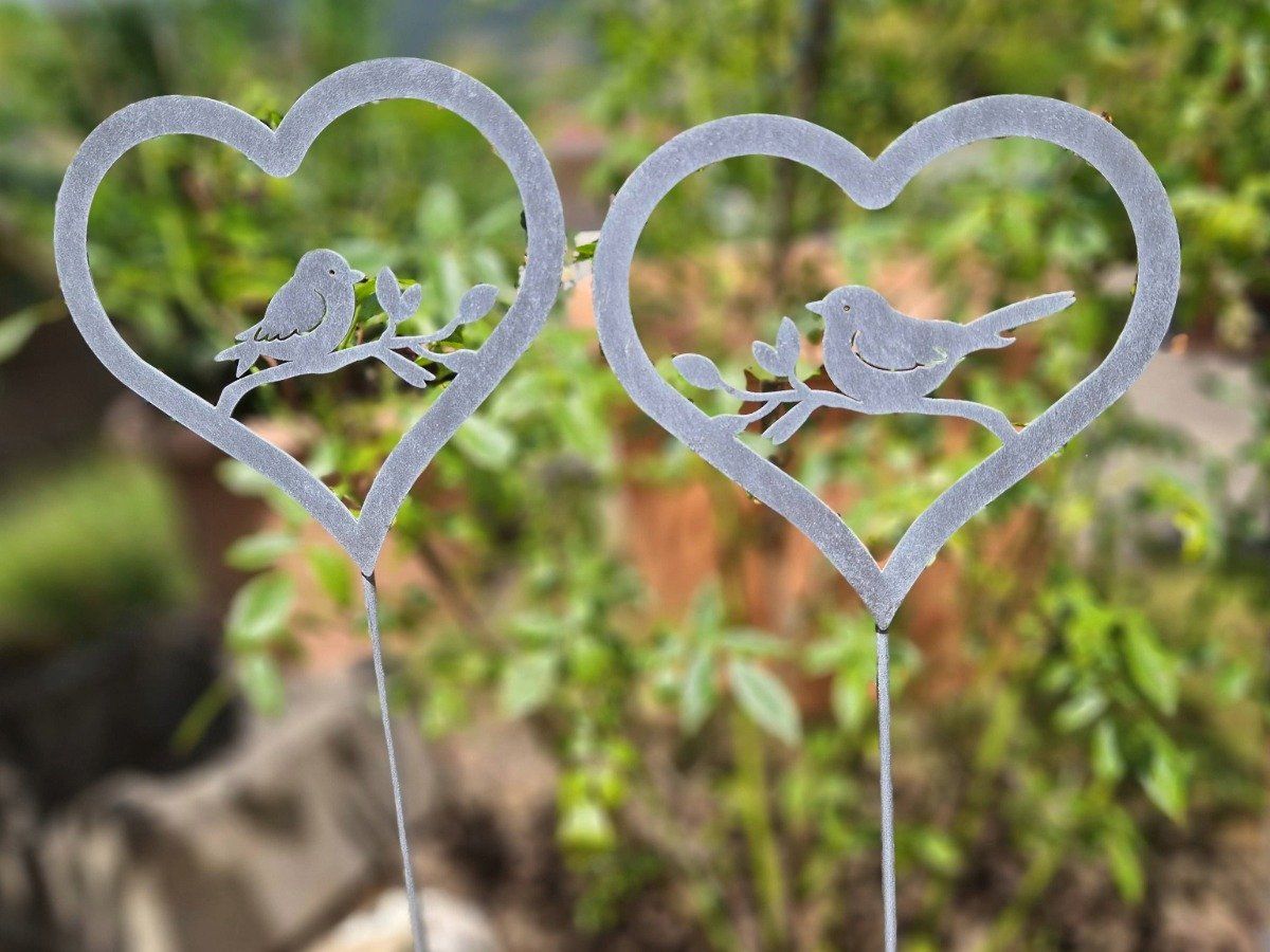 Alle Dekorationen: Herz Gartenstecker Set Metall – Neu und originalverpackt aus Matzendorf von Gartendeko-Shop 6