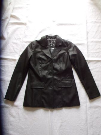 Jacke Damen schwarz *NEU* Gr. M /40  Lederimitat