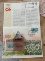 Schweiz Spezial Briefmarke und Telefonkarte Finsteraarhorn