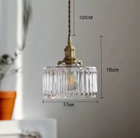 Lampe  suspension plafonnier Vintage en Verre