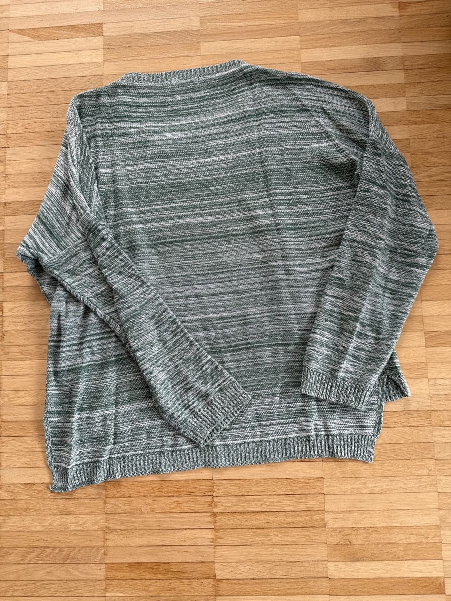 Maglioni & Felpe: Gemütlicher Herbstpullover grün gestreift Gr. M – Usato da Winterthur venduto da Streisel 2