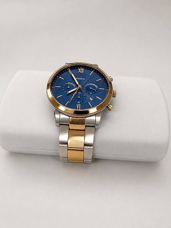 Uhren: Fossil Chronograph Blu Bicolore con Scatola Originale – Gebraucht aus Gordola von ish_jw9k 1