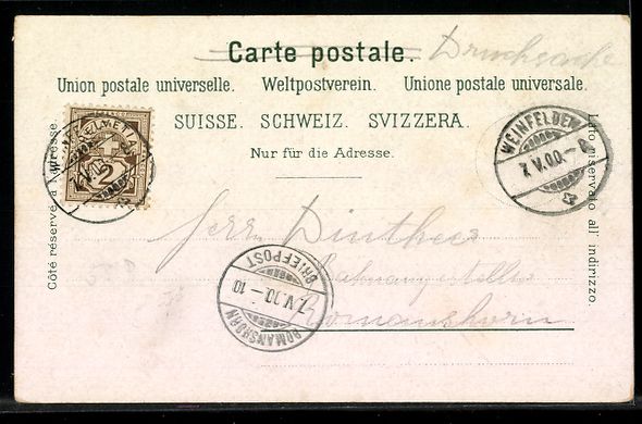 Cartes postales: AK Weinfelden, Schloss – D'occasion à Berlin par bartko-reher 1