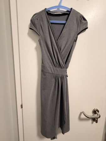 Chattawak Robe Femme Grise Cache-Cœur Taille XS