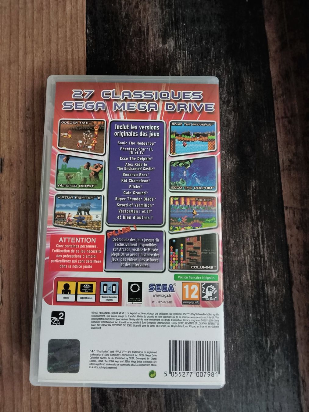 Sony Giochi: PSP-SEGA Jeu Mega Drive Collection – Usato da Renens VD venduto da klovir 1